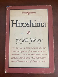 Hiroshima by JOHN HERSEY, First Edition 1946 HC/DJ WWII Original Blue Cloth - Picture 1 of 17