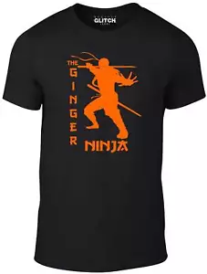 T-shirt ninja zenzero - divertente t-shirt kung fu capelli arti marziali scherzo cool stealth - Foto 1 di 7