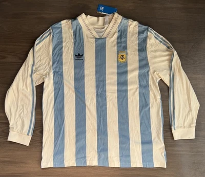 Camiseta de fútbol Adidas Argentina #10 Maradona 1993 remake talla 2XL Foto 1 de 4
