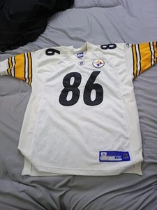 Hines Ward Steelers Jersey Size 48 Reebok White #86 - Picture 1 of 10