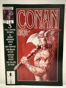 Magazine Marvel CONAN SAGA #4 August Issue Very Good 1987 - Picture 1 of 2