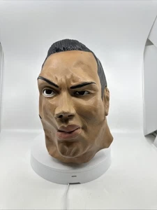 The Rock Halloween Costume Mask 1998 Titan Sports, Inc Cesar Dwayne JOHNSON Vtg - Picture 1 of 7