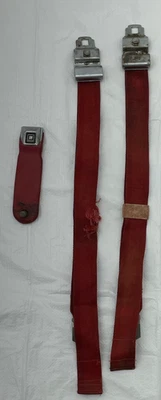 1970 1971 Chevrolet Corvette Red Seatbelt Hamill C 13 C3 Interior Lap Seat Belt - Image 1 of 4