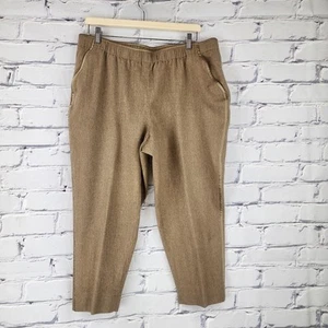 Lafayette 148 Pants Womens XL Wool/Cashmere Blend pull-on corpcore professor - Picture 1 of 10