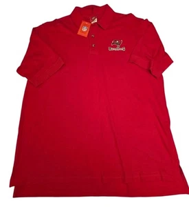 Tampa Bay Buccaneers Polo NFL Team Apparel Embroidered Patch Men's Size XL - Picture 1 of 8