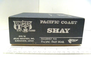 70's HO Brass United Pacific Coast "SHAY" Locomotive NIB for "Pacific Fast Mail" - Picture 1 of 21