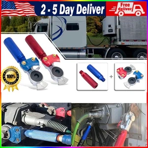 Air Brake Coupling Glad Hands Grips & Seals Set for Semi Truck Trailer Tractor R - Foto 1 di 8
