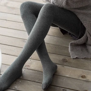 Casual Pants Fleece Lined Leggings Plush Cotton Fluffy Leggings Autumn Winter - Picture 1 of 17