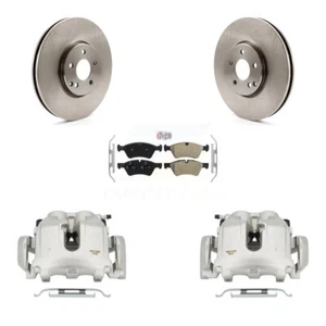 Brake Caliper Rotor Semi-Metallic Pad Front Kit For 07-09 Mercedes-Benz E550 AWD - Picture 1 of 7