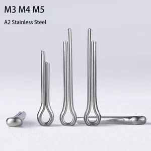 3mm 4mm 5mm Split Cotter Straight Split-Pins Pins 304 Stainless Steel Retaining - Picture 1 of 6