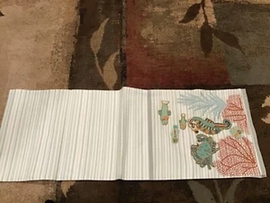 PIER 1 IMPORTS EMBROIDERED BEADED SEASIDE TABLE RUNNER BRAND NEW FREE SHIP! - Photo 1/3