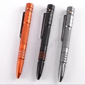 Self-Defense Tactical Pen Aluminum Glass Breaker Military With LED Light Tool - Picture 1 of 15