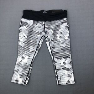 Nike Dri-Fit Epic Run Tight Fit Crop Womens Pants XL Black/White NWT Printed
