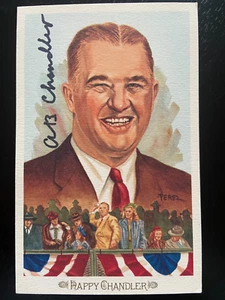 A.B. Happy Chandler Autographed Perez-Steele Celebration Postcard Hall of Fame - Picture 1 of 2