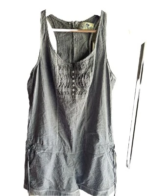 Mameluco Jolt Sin Mangas Algodón Gris Rayas Mameluco Nuevo M Foto 1 de 4