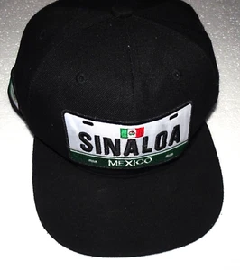 SINALOA Mexico Flag Hat Snapback Men's Baseball Cap in Black One Size - Picture 1 of 7