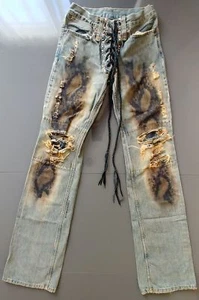 New Woman's Boot Leg Jeans Very Unique Style Bought in Tokyo Never Been Worn - Picture 1 of 12