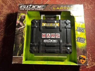 GI Joe MARS Learning Laptop Rise Of Cobra 2009 Black Briefcase Computer Hasbro  - Image 1 of 4