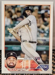 2023 Topps Series 1 #31 Riley Greene Base Rookie RC Detroit Tigers - Picture 1 of 2