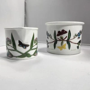 LOT- PORTMEIRION BOTANICAL Open Sugar Veronica & Creamer Forget Me Not - Picture 1 of 12