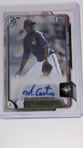 Miguel Castro 2015 1ST BOWMAN CHROME ROOKIE RC AUTO #BCAP-MC TORONTO BLUE JAYS! - Picture 1 of 2