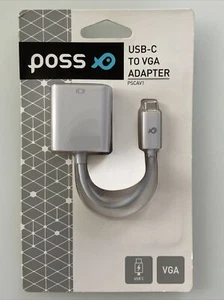 Adattatore da USB-C a VGA per collegare uno schermo o un proiettore Win o Mac - Foto 1 di 2