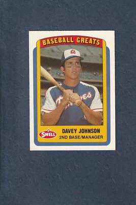 1990 Swell Greats Davey Johnson #61 Atlanta Braves - Image 1 of 2