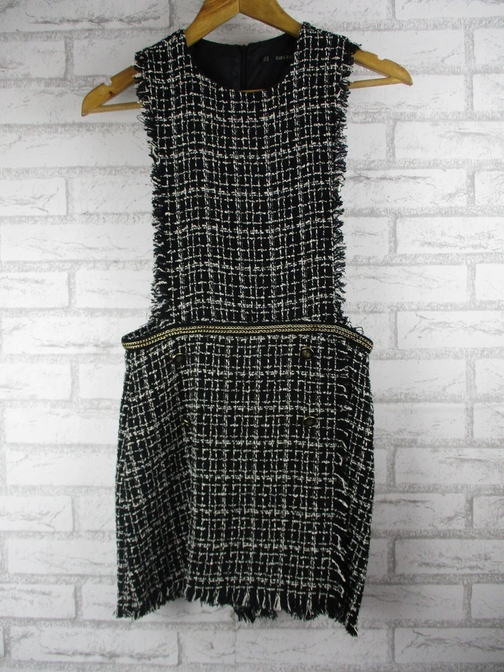 Женский игровой костюм Zara Basic черный белый клетчатый без рукавов M 10? - Изображение 1 из 4