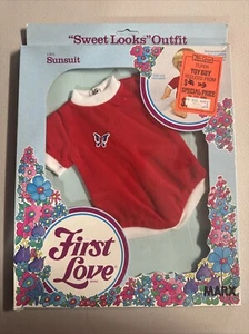 1979 Marx First Love Sweet Looks Red Sunsuit Outfit #1331 NIB - Picture 1 of 11