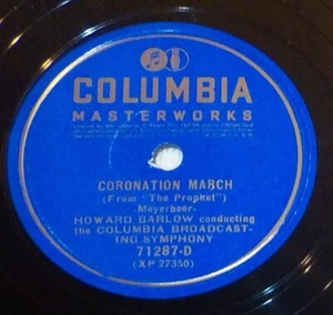 12" Howard Barlow Columbia Broadcast Symphony 78 Hungarian March/Coronation BX2A - Picture 1 of 2