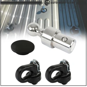 60639 Puck System 2-5/16" Gooseneck Ball & Safety Chain Anchor Kit 38000 lbs - Picture 1 of 21