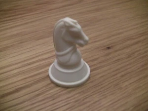 Chess Game Replacement Parts Plastic Hollow-White Knight - Picture 1 of 2