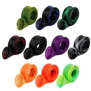 10pcs Rod Sock Fishing Rod Sleeve Rod Cover Braided Mesh Rod Protector Pole Glov - Picture 1 of 8