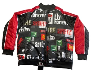 Born Fly Mantel All Over Print Puffer Style Steppfutter Gr. 2XL wendbar - Bild 1 von 11
