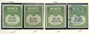 Wine stamps  RE146  RE200 collection - Picture 1 of 7