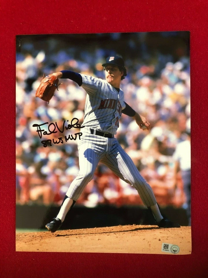 Foto de Frank Viola, "Autografiada" (MLB) 8x10 con inscripción '87 WS MVP (De colección) Foto 1 de 1