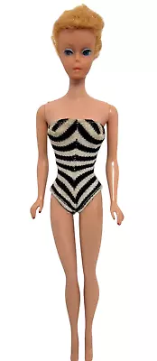 Vintage barbie 1961  Mattel # 5 blonde pony tail with swimwear - Image 1 of 4