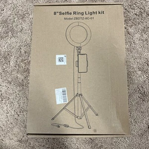 8" LED Selfie Ring Light for Live Stream/Makeup/YouTube Video Dimmable Beauty - Picture 1 of 3