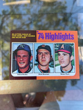 DCC: 1975 Topps Nolan Ryan Steve Busby Dick Bosman HL Royals/Indians/Angle #7 EX