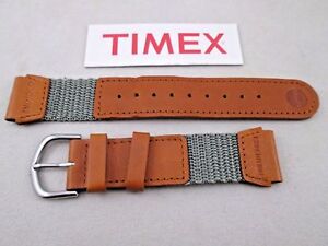 Genuine Timex Expedition watch band strap olive green nylon tan 19mm 50 PCS lot