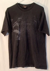 Miami Ink Black Raven & Skull Silk-Screened Vintage Cotton T-Shirt Mens L - Picture 1 of 3