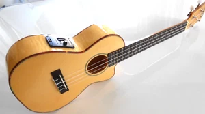 Lani 70MGCE Solid Spruce Top Concert Electro Acoustic Ukulele Inc Pickup + Tuner - Picture 1 of 13