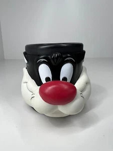 Looney Tunes Silvester Cat coffee mug cup plastic 3D sculptured collectable 1992 - Bild 1 von 11