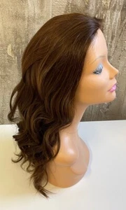 $1295 NWT NEW YAFFA KOSHER PROCESSED EUROPEAN MEDIUM BROWN BAND 3/4 WIG #6 FALL - Picture 1 of 6