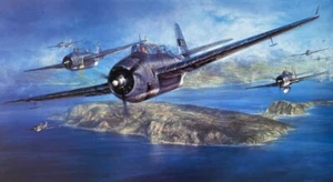 AVENGERS OF THE PHILIPPINES George Bush TBM Avenger Art Print by John D. Shaw - Picture 1 of 3