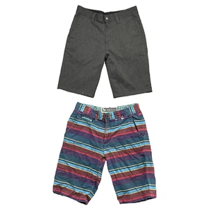 Chino Shorts Lot 2 Men 28 Volcom Modern Amusement Preppy Golf Skate Surf Travel - Picture 1 of 10