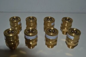 Set of 8 General Pump Brass Male Female 5/8 '' Quick Connect Hose Coupling - Bild 1 von 5