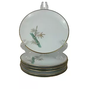 Lotto 6 Piatti Pane Noritake Cina Orientali 6341 Bambù - Foto 1 di 4
