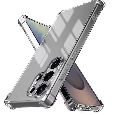 Soft Cover Case For Samsung Galaxy S25 S24 Plus Ultra A55 A54 A56 A35 A36 Clear