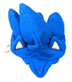 SONIC THE HEDGEHOG-SOFT FLEECE HAT-FITS MOST-6 TO ADULT-NEW-COSTUME-PLAY-BLUE